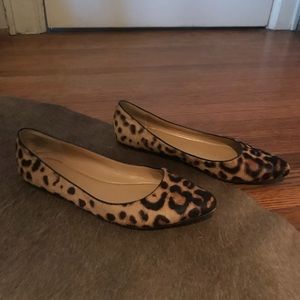 Animal print flats
